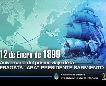 Aniversario del primer viaje de la Fragata ARA Presidente Sarmiento